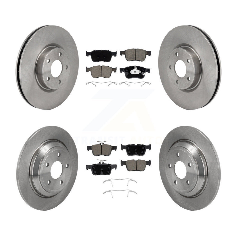 Front Rear Disc Brake Rotors Ceramic Pad Kit For Ford Escape Bronco Sport Lincoln Corsair K8C-103649