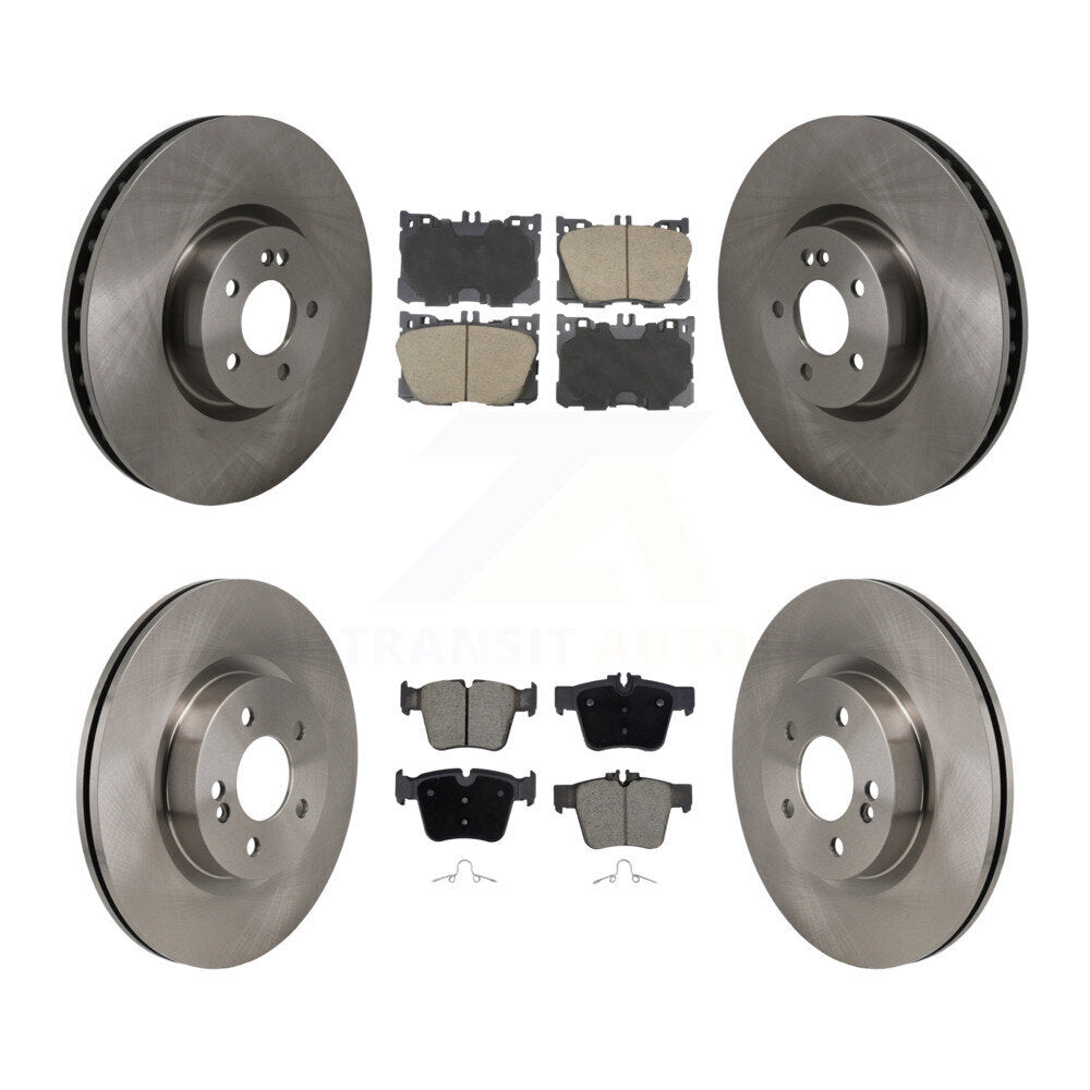 Front Rear Disc Brake Rotors Ceramic Pad Kit For Mercedes-Benz C43 AMG GLC43 C450 GLC350e K8C-103652