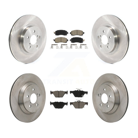 Front Rear Brake Rotor & Ceramic Pad Kit For Subaru Crosstrek With Electric Parking K8C-103656