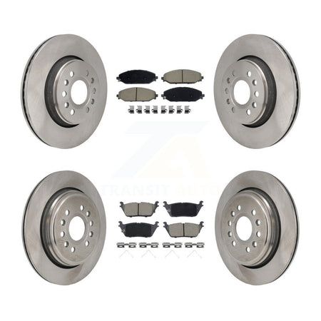 Front Rear Disc Brake Rotors And Ceramic Pads Kit For Ram 1500 Jeep Wagoneer Grand L K8C-103657