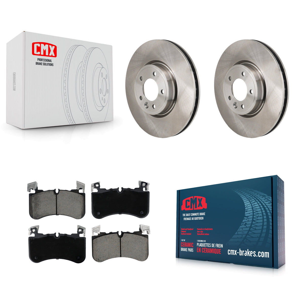 Front Disc Brake Rotors And Ceramic Pads Kit For Land Rover Range Sport K8C-103659