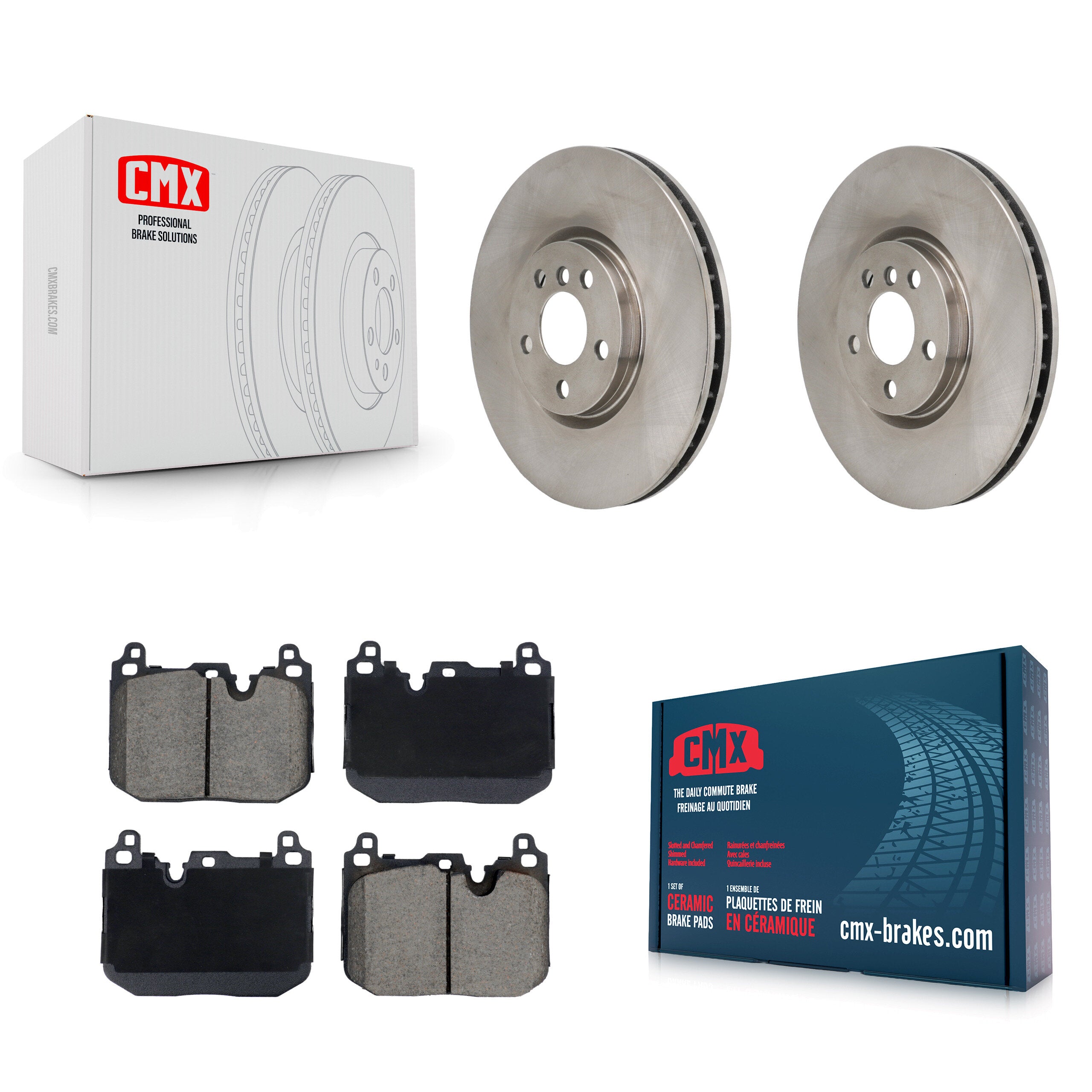 Front Disc Brake Rotors And Ceramic Pads Kit For Mini Cooper Countryman Clubman K8C-103666