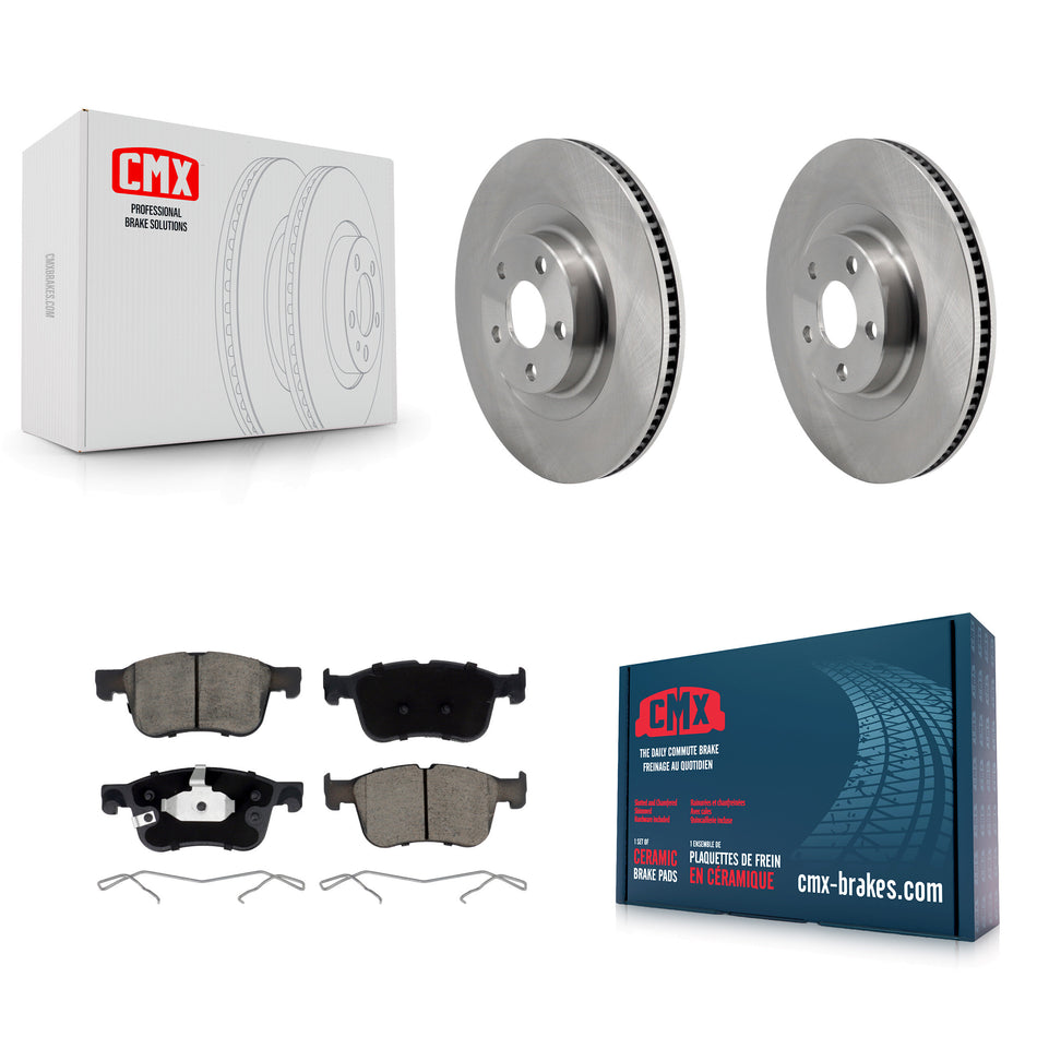 Front Disc Brake Rotors And Ceramic Pads Kit For 2022-2023 Ford Maverick K8C-103705