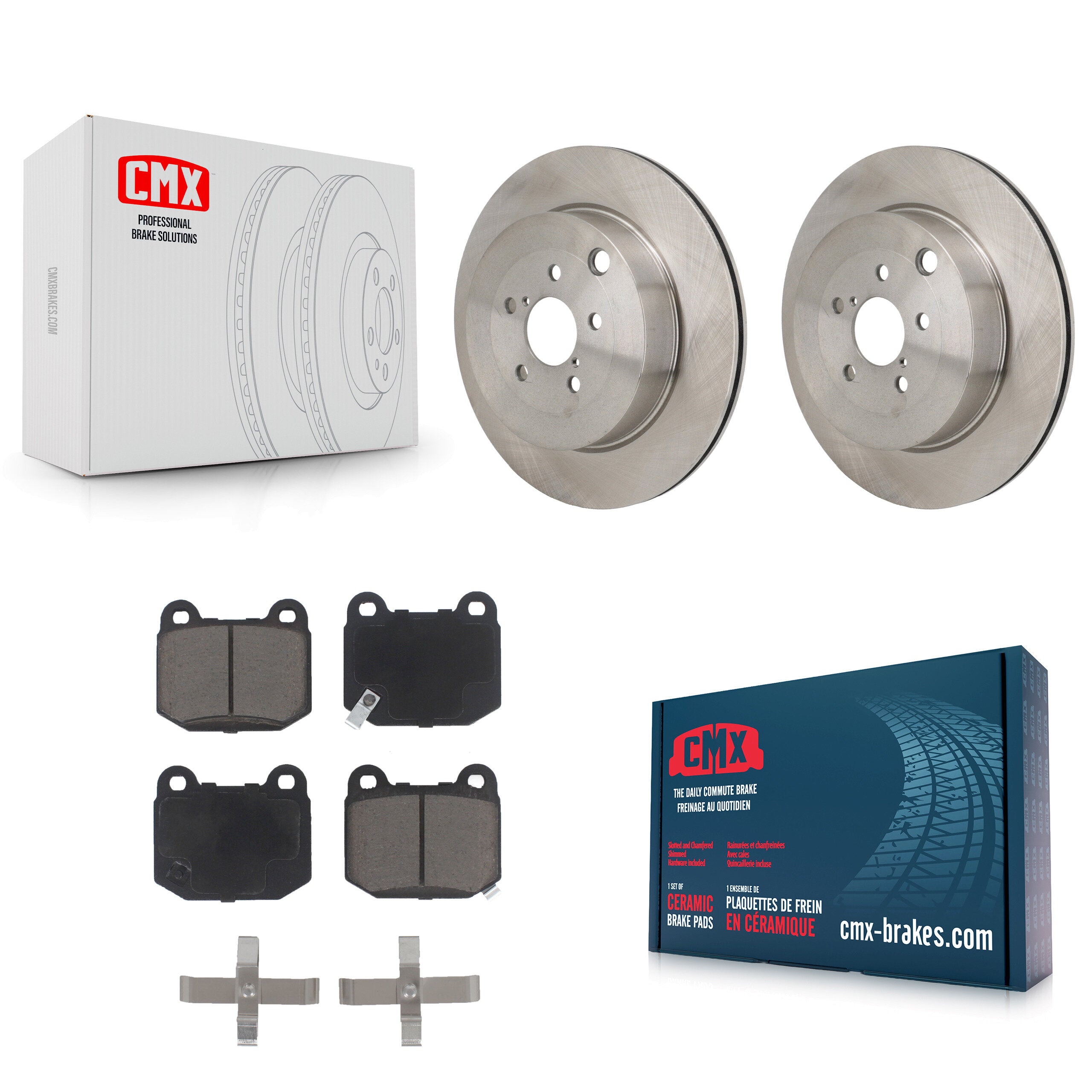 Rear Disc Brake Rotors And Ceramic Pads Kit For Subaru BRZ Toyota 86 With Brembo Brakes K8C-103727