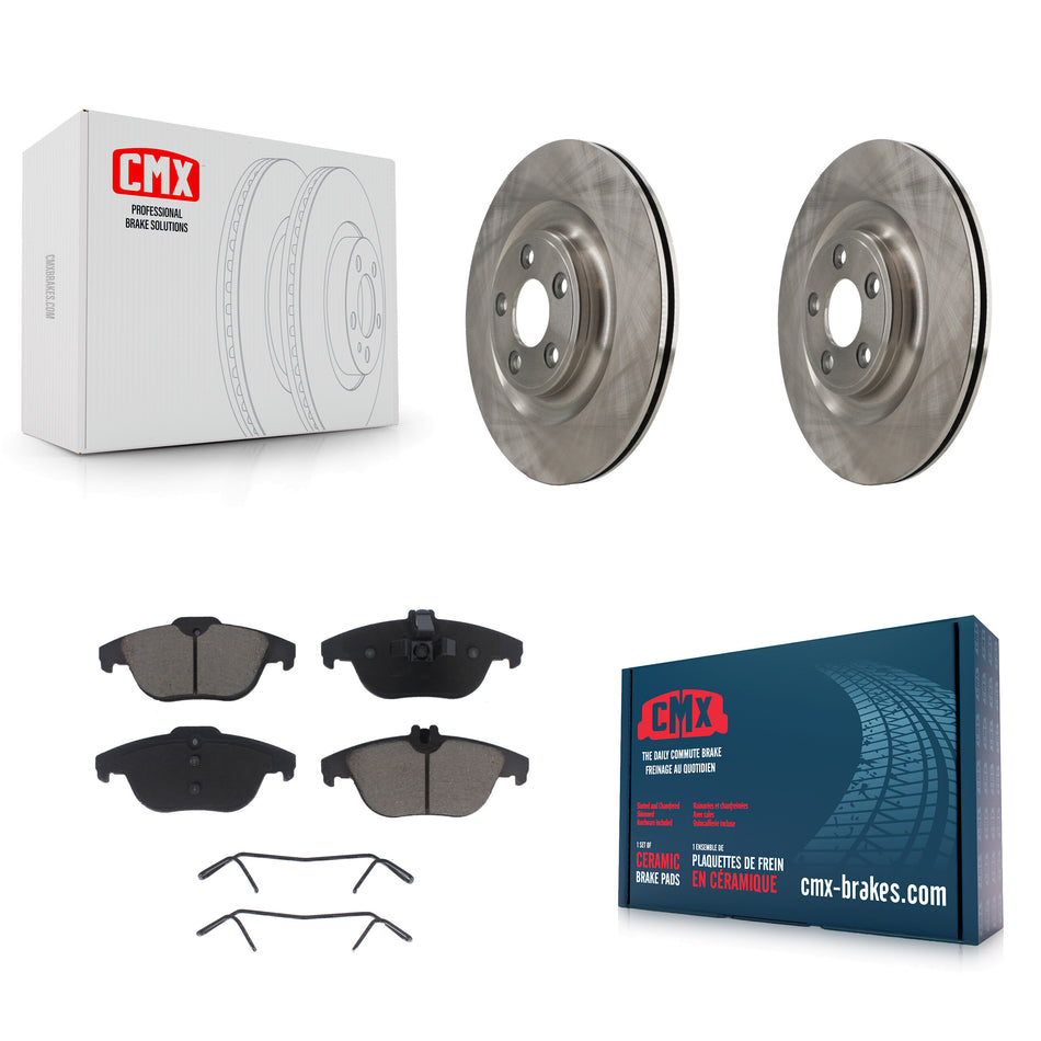Rear Disc Brake Rotors And Ceramic Pads Kit For 2017 Mercedes-Benz E400 K8C-103750