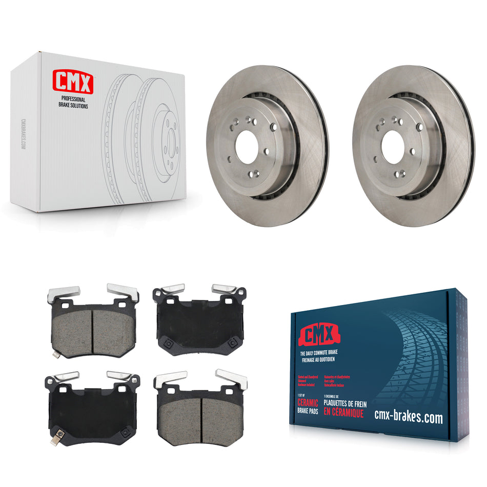 Rear Disc Brake Rotors And Ceramic Pads Kit For Genesis G70 Kia Stinger K8C-103760