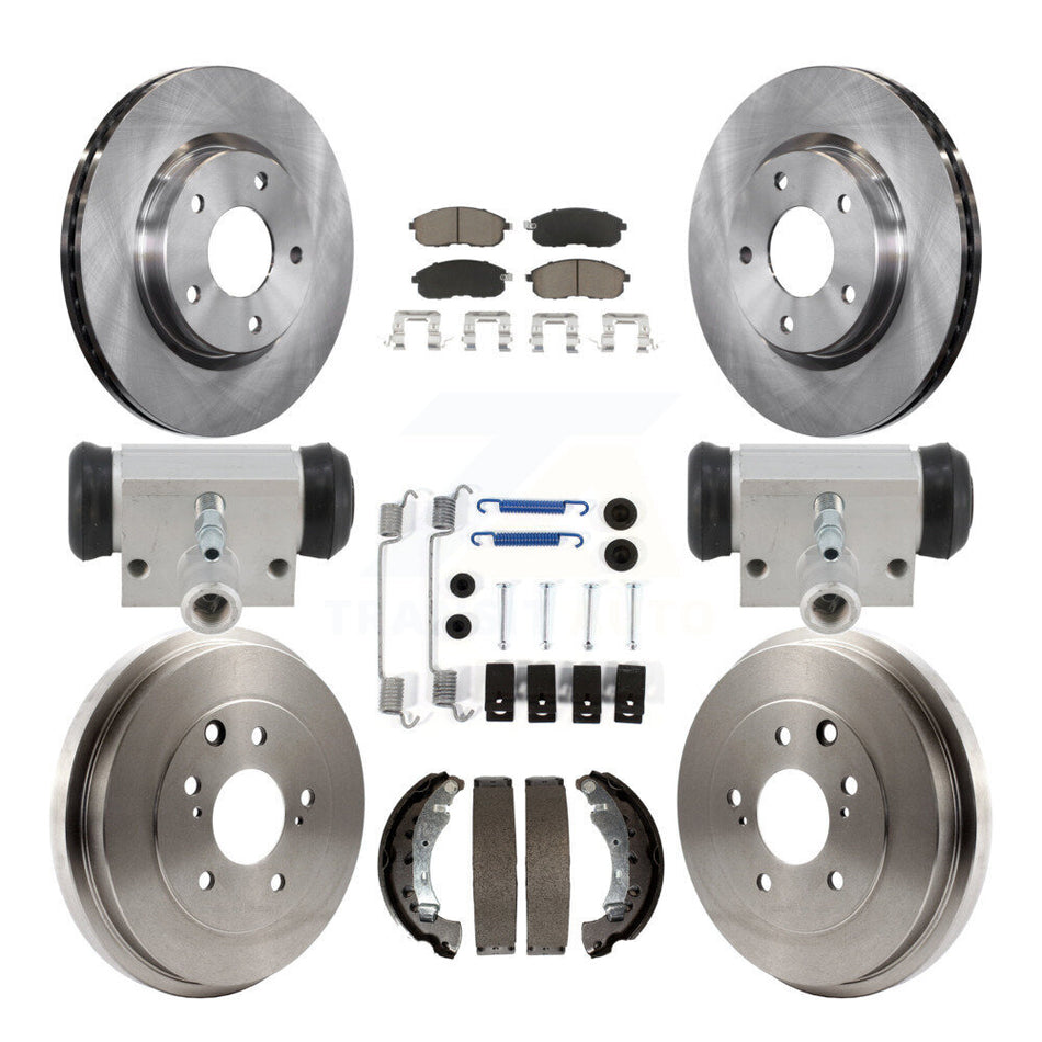 Front Rear Disc Brake Rotors Ceramic Pads And Drum Kit (9Pc) For Nissan Sentra K8C-103776