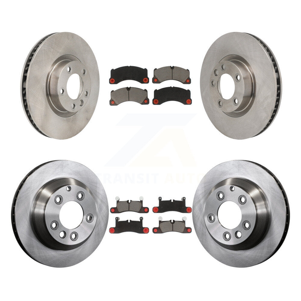 Front Rear Disc Brake Rotors Ceramic Pad Kit (6Pc) For Volkswagen Touareg Porsche Cayenne K8C-103802