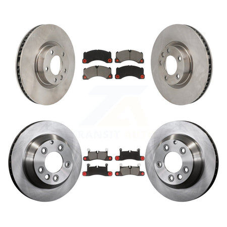 Front Rear Disc Brake Rotors Ceramic Pad Kit (6Pc) For Volkswagen Touareg Porsche Cayenne K8C-103802