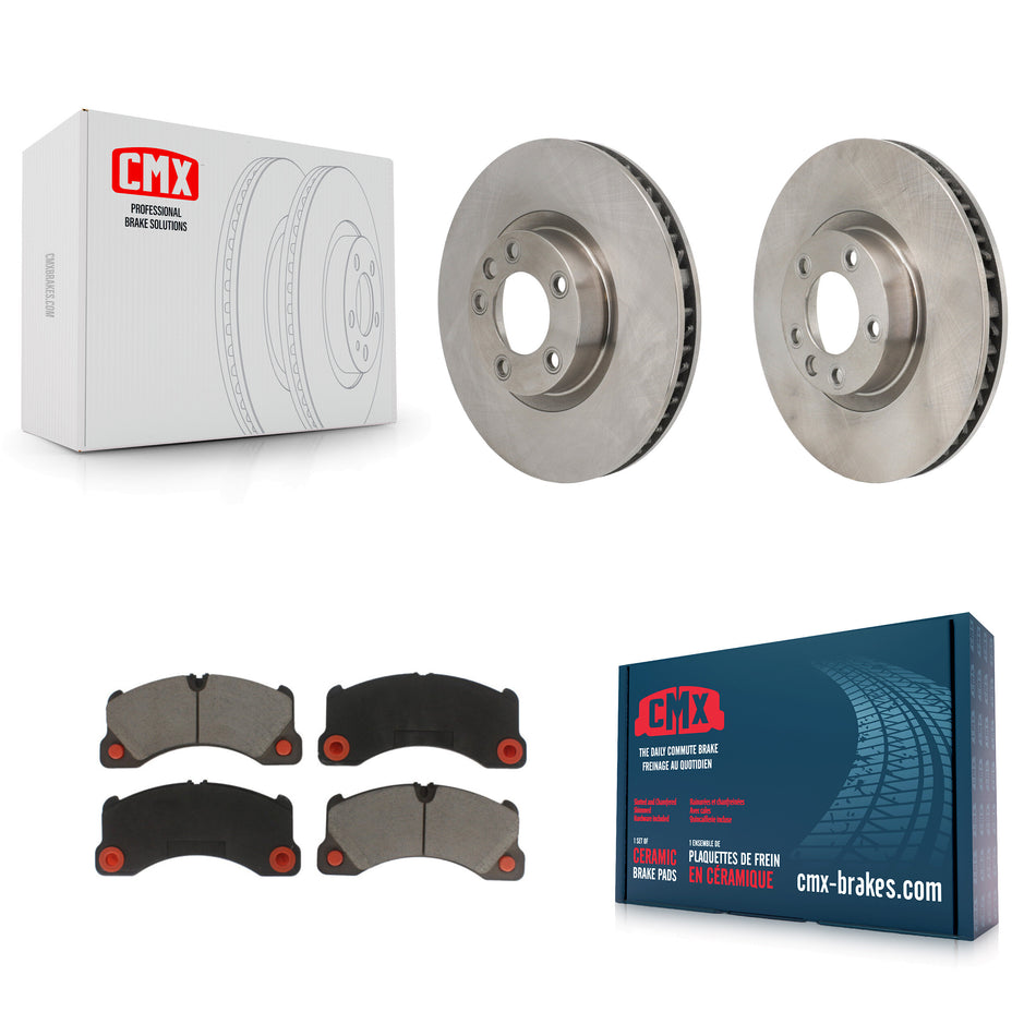 Front Disc Brake Rotors And Ceramic Pads Kit For Volkswagen Touareg Porsche Cayenne K8C-103805