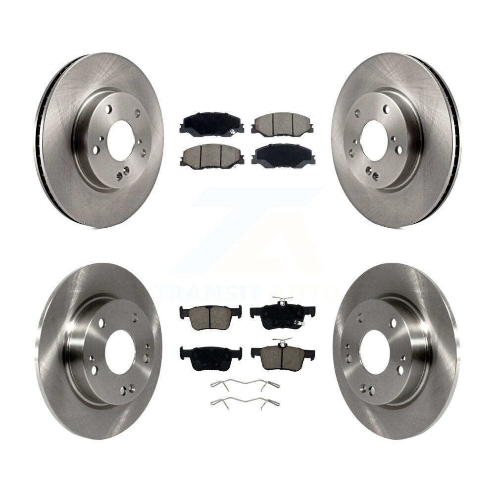 Front Rear Disc Brake Rotors And Ceramic Pads Kit For 2019-2022 Honda Insight K8C-103814