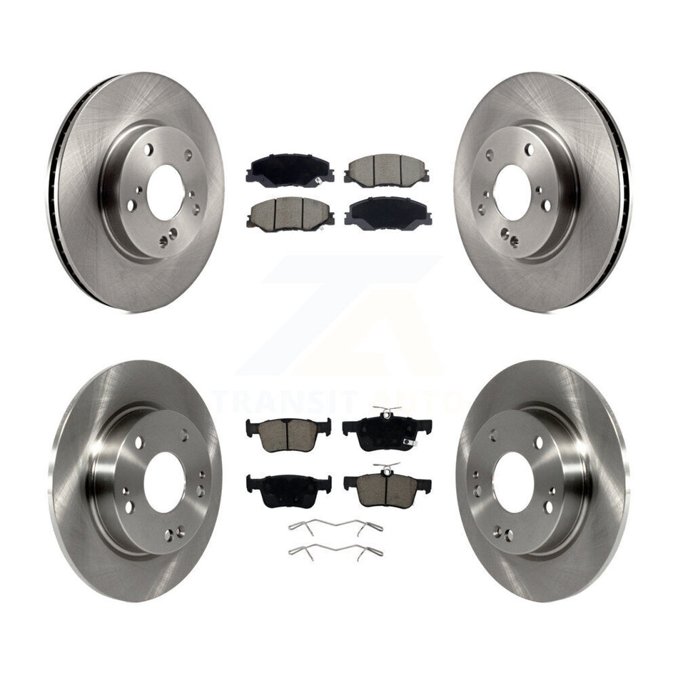 Front Rear Disc Brake Rotors And Ceramic Pads Kit For 2019-2022 Honda Insight K8C-103814