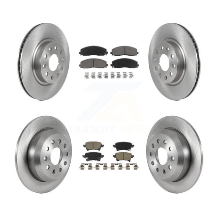 Front Rear Disc Brake Rotors And Ceramic Pads Kit For Jeep Wrangler K8C-103817