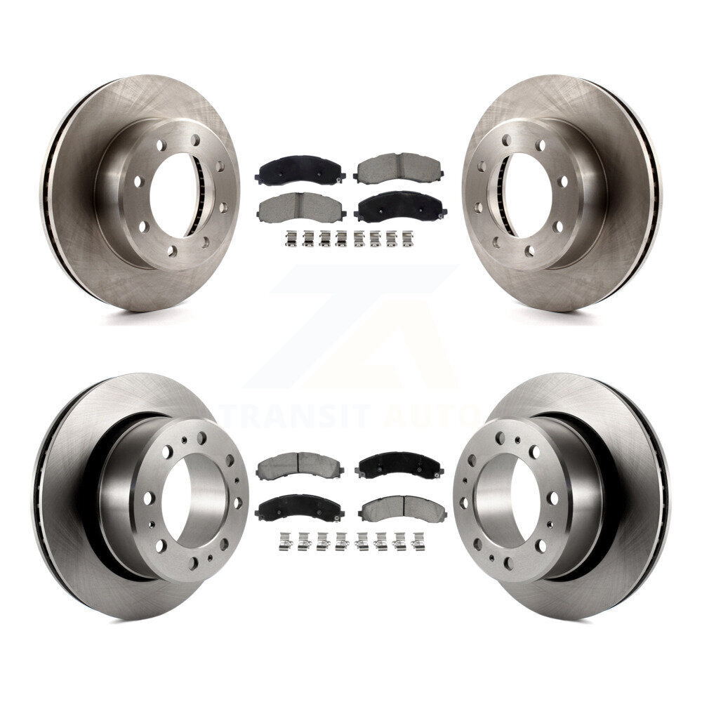 Front Rear Disc Brake Rotors Ceramic Pad Kit For 2020-2021 Ram 3500 With Dual Wheels K8C-103818