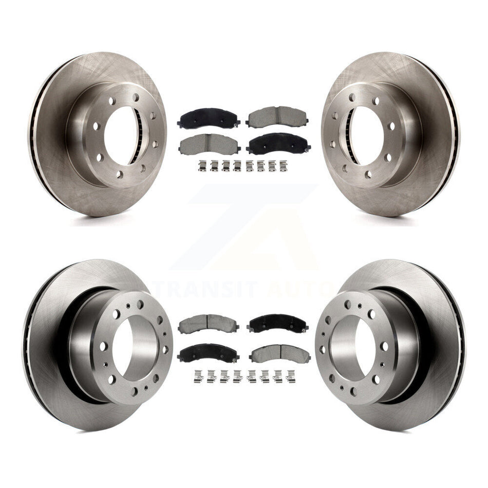 Front Rear Disc Brake Rotors Ceramic Pad Kit For 2020-2021 Ram 3500 With Dual Wheels K8C-103818