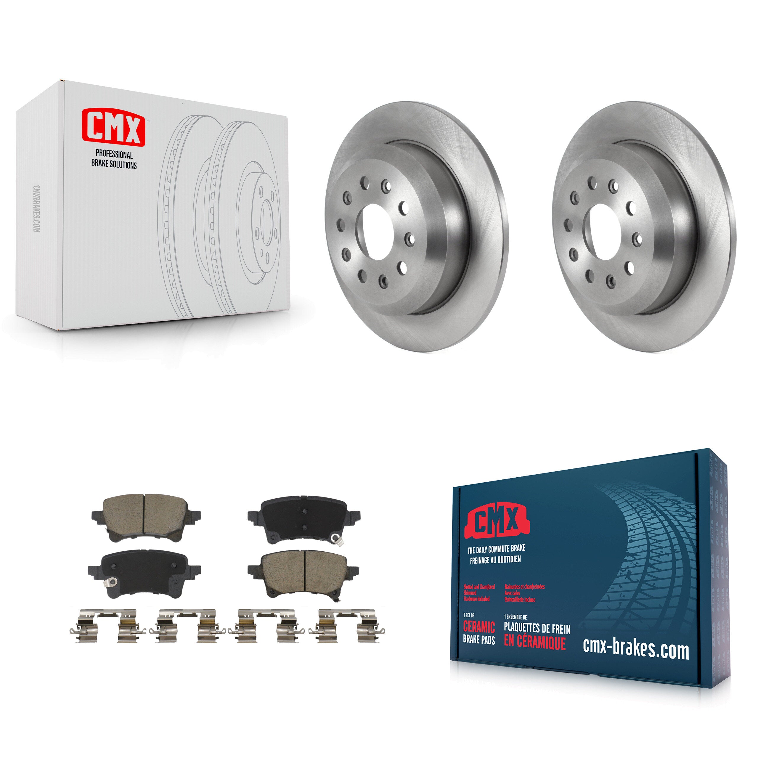 Rear Disc Brake Rotors And Ceramic Pads Kit For Jeep Wrangler K8C-103820