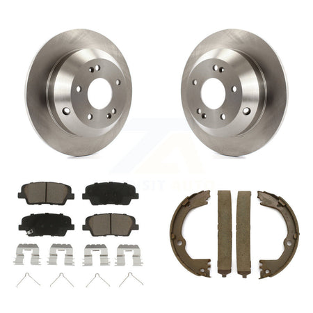 Rear Disc Rotors Ceramic Pads Parking Shoes Kit For Kia Sorento With Red Painted Calipers K8C-103840