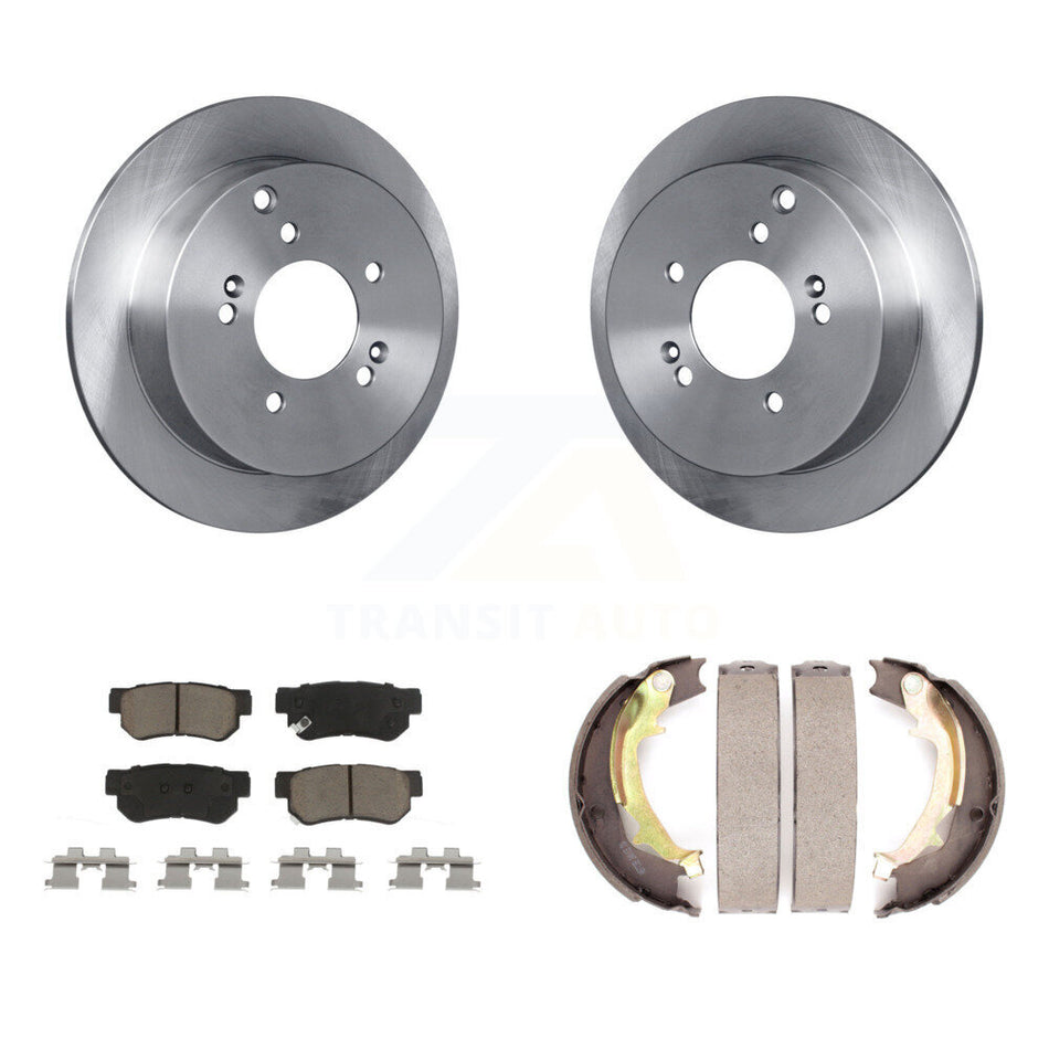 Rear Disc Rotors Ceramic Pads Parking Shoes Kit For Hyundai Tucson Kia Sportage Santa Fe K8C-104172