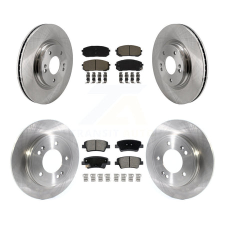 Front Rear Disc Brake Rotor Ceramic Pad Kit For Hyundai Elantra With Manual Parking K8C-104553