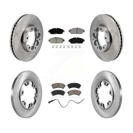 Front Rear Brake Rotor & Ceramic Pad Kit For Ford Transit-250 Transit-150 Transit-350 AWD K8C-104557