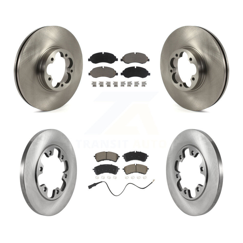 Front Rear Disc Brake Rotors And Ceramic Pads Kit For 2023 Ford Transit-350 HD RWD K8C-104558