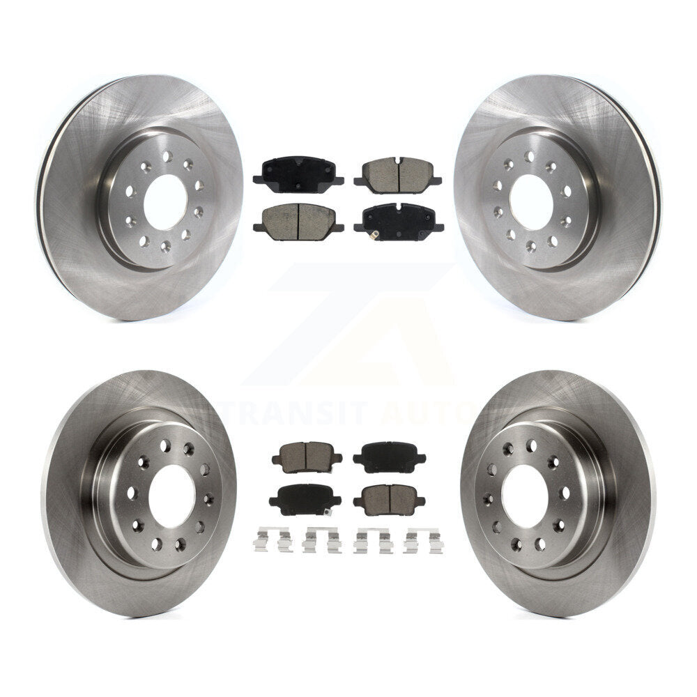 Front Rear Disc Brake Rotors And Ceramic Pads Kit For 2020 Chevrolet Equinox 2.0L K8C-104559