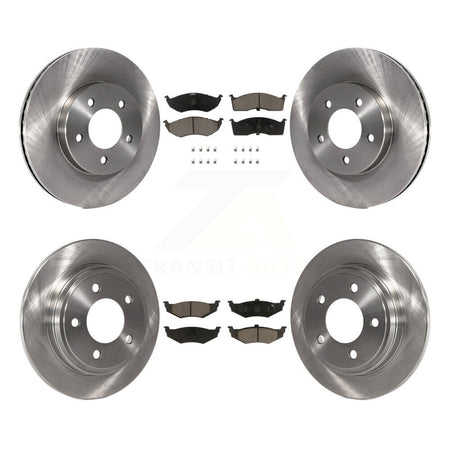 Front Rear Disc Brake Rotor Ceramic Pad Kit For Chrysler Intrepid Dodge 300M Concorde LHS K8C-104561
