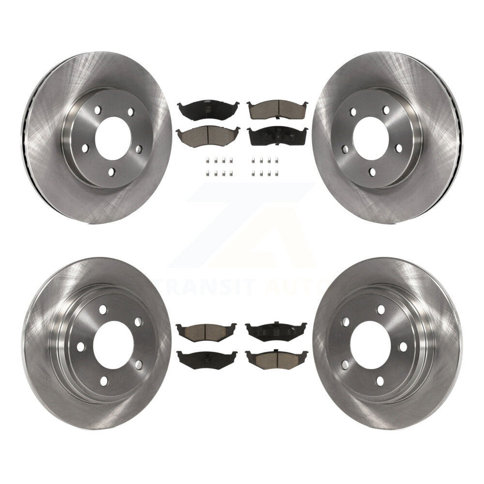 Front Rear Disc Brake Rotor Ceramic Pad Kit For Chrysler Intrepid Dodge 300M Concorde LHS K8C-104561