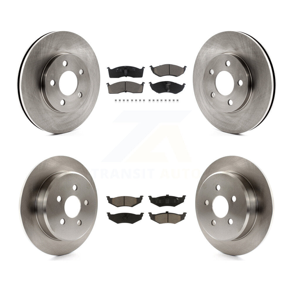 Front Rear Disc Brake Rotors And Ceramic Pads Kit For Neon Chrysler Dodge Plymouth K8C-104566
