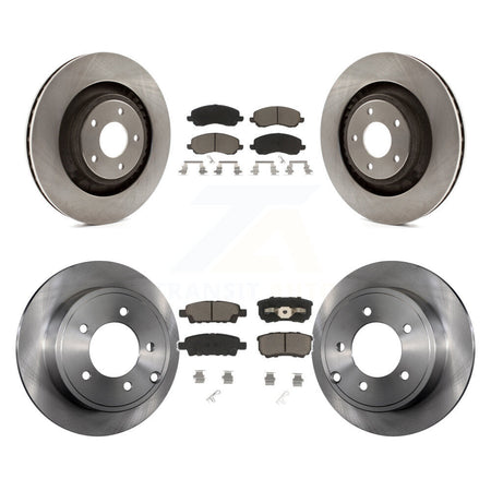 Front Rear Brake Rotors Ceramic Pad Kit For Dodge Caliber With 340mm Diameter Rotor K8C-104567
