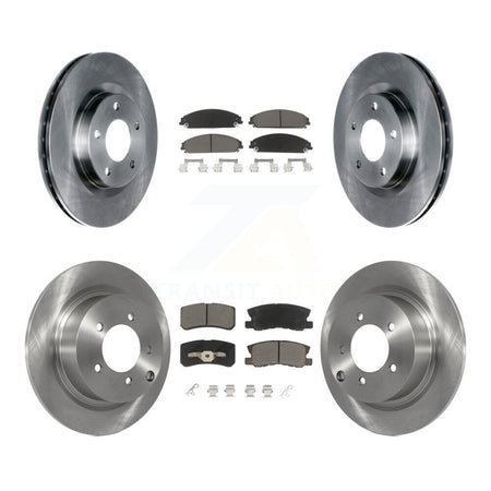 Front Rear Brake Rotors Ceramic Pad Kit For Dodge Caliber With 294mm Diameter Rotor K8C-104569