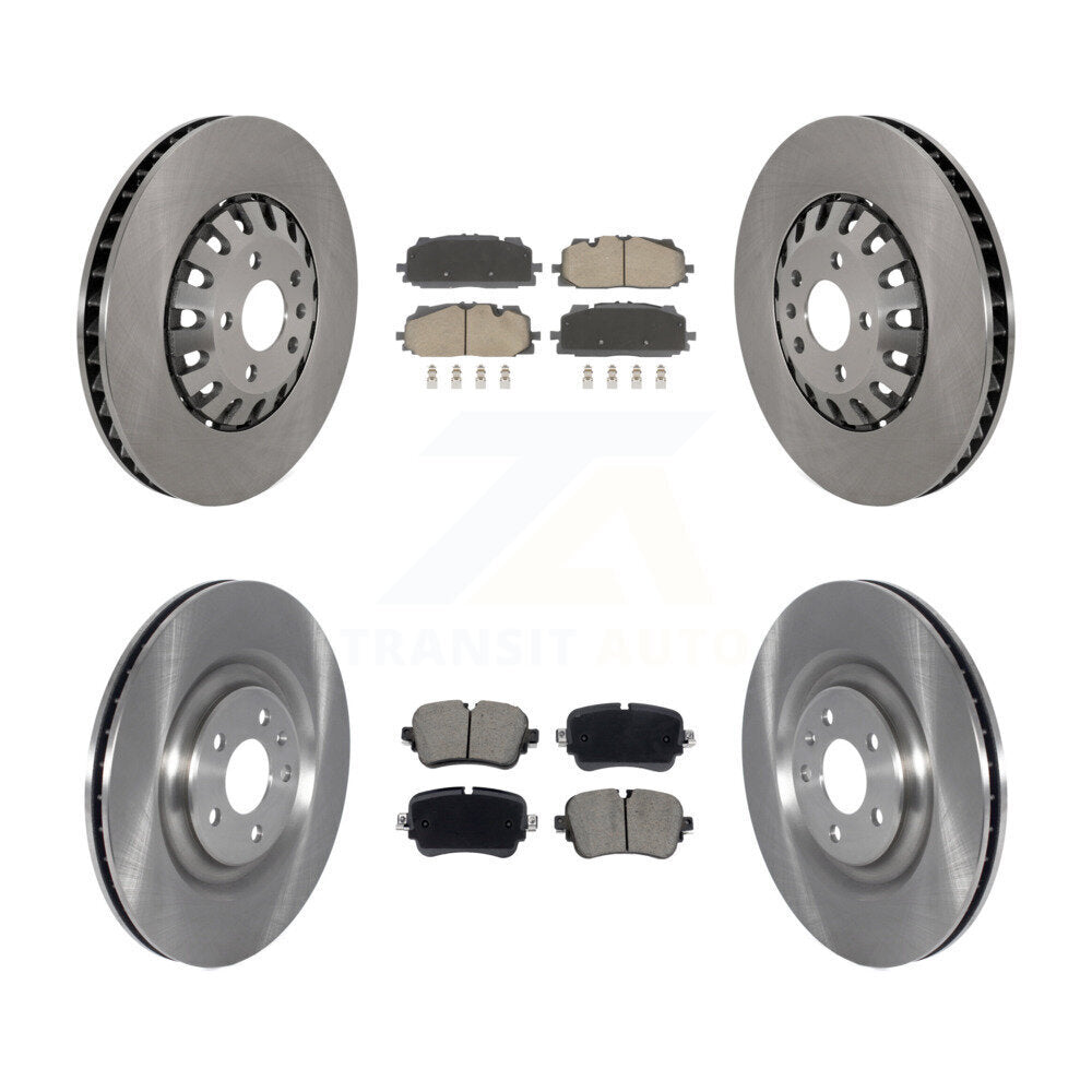 Front Rear Disc Brake Rotors And Ceramic Pads Kit For 2019 Audi Q8 A8 Quattro K8C-104574