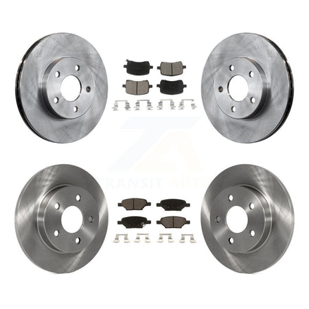 Front Rear Disc Brake Rotor And Ceramic Pad Kit For 2007-2008 Pontiac G5 rear brakes K8C-104579