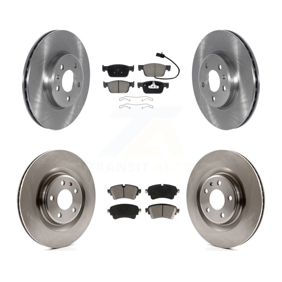 Front Rear Disc Brake Rotors And Ceramic Pads Kit For 2018-2019 Audi A5 Sportback Quattro K8C-104583
