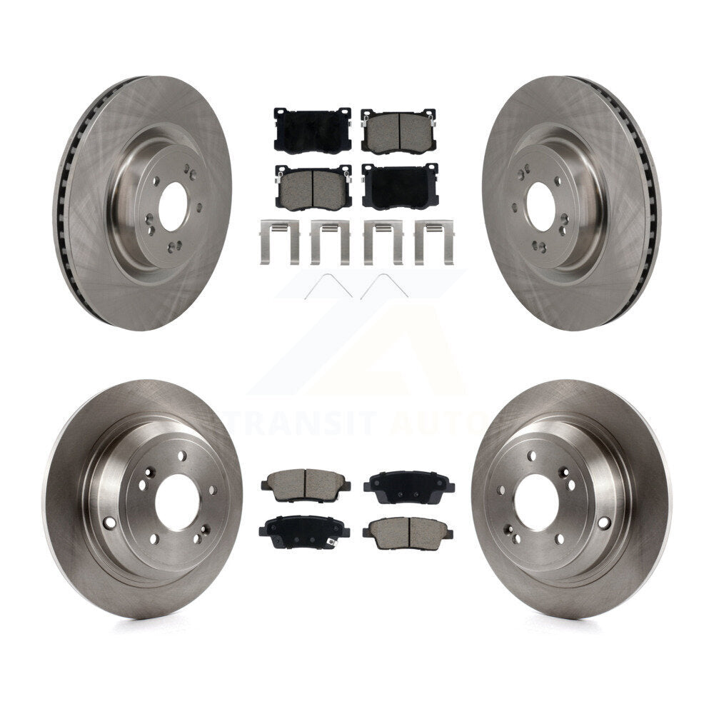 Front Rear Disc Brake Rotors And Ceramic Pads Kit For Genesis G80 K8C-104585