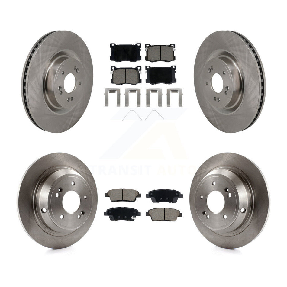 Front Rear Disc Brake Rotors And Ceramic Pads Kit For Genesis G80 K8C-104585