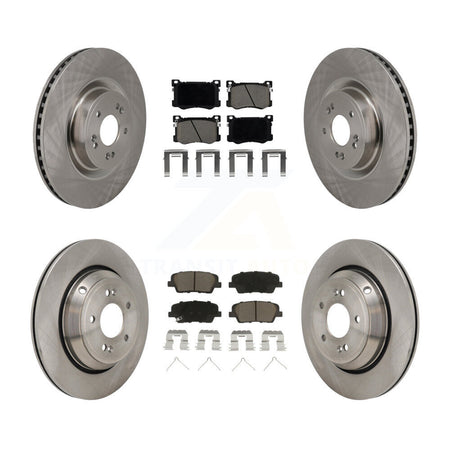 Front Rear Disc Brake Rotors And Ceramic Pads Kit For 2018-2020 Genesis G80 3.3L K8C-104586