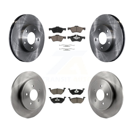 Front Rear Disc Brake Rotors And Ceramic Pads Kit For Mercury Mariner K8C-104588