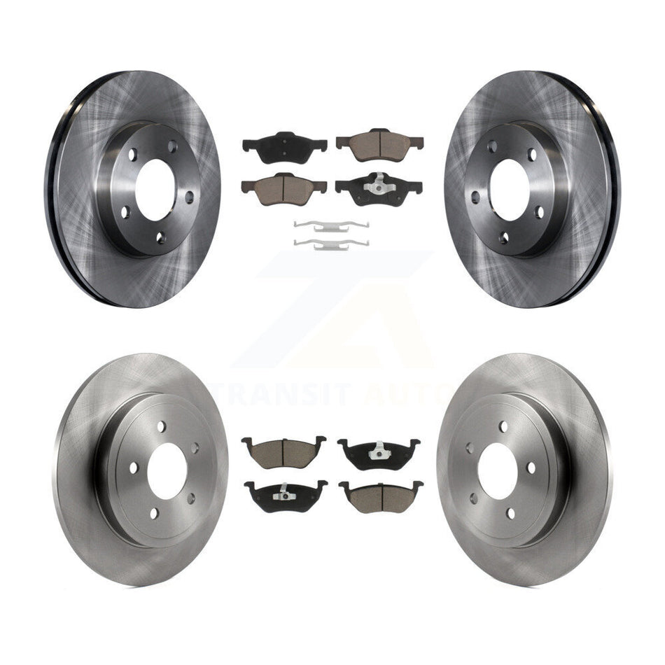 Front Rear Disc Brake Rotors And Ceramic Pads Kit For Mercury Mariner K8C-104588
