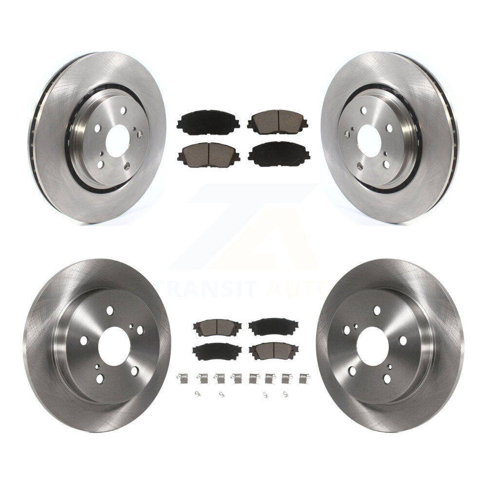Front Rear Disc Brake Rotors & Ceramic Pad Kit For 2020 Toyota Camry XSE With TRD Package K8C-104589