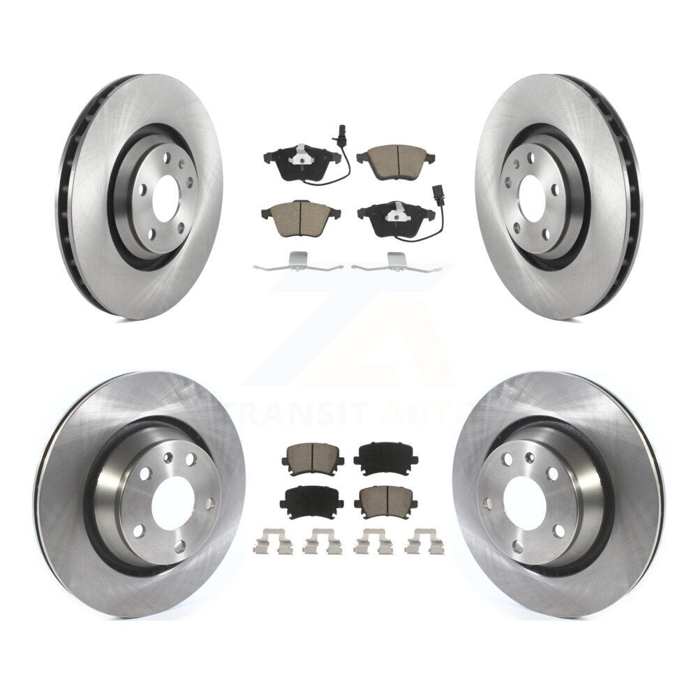 Front Rear Disc Brake Rotors And Ceramic Pads Kit For 2010-2015 Audi TTS Quattro K8C-104592