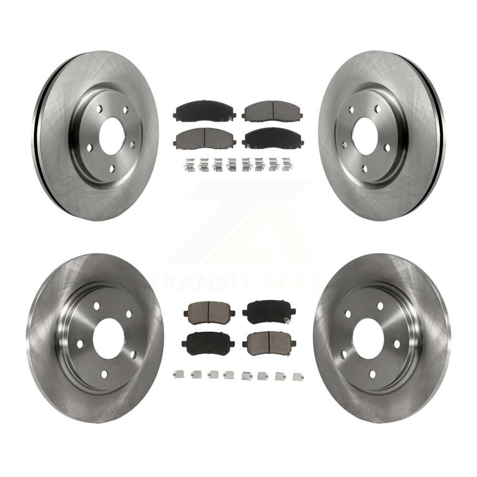 Front Rear Disc Brake Rotors And Ceramic Pads Kit For Volkswagen Routan K8C-104594