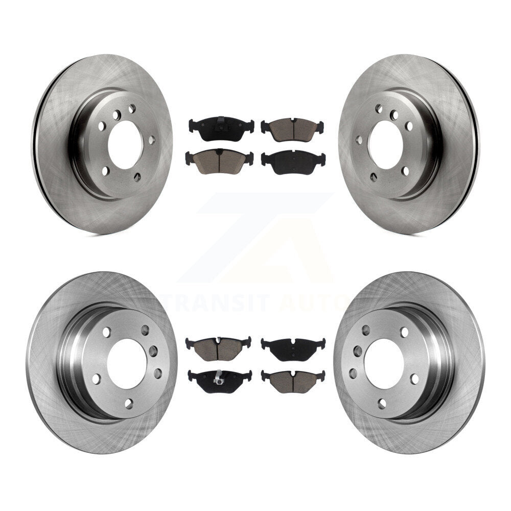 Front Rear Brake Rotors Ceramic Pad Kit For BMW 328i Sedan With 280mm Diameter Rotor K8C-104596