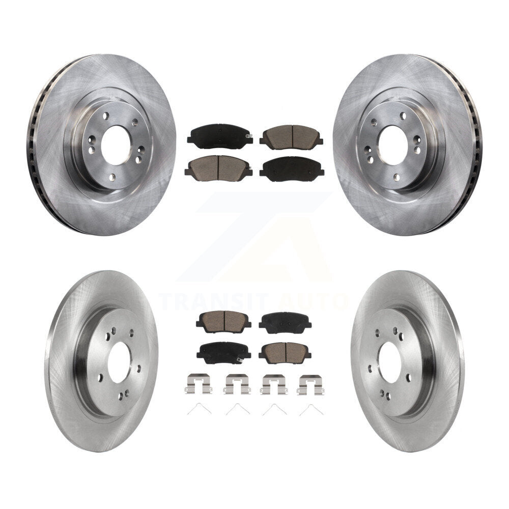 Front Rear Disc Brake Rotors And Ceramic Pads Kit For Hyundai Santa Fe K8C-104598