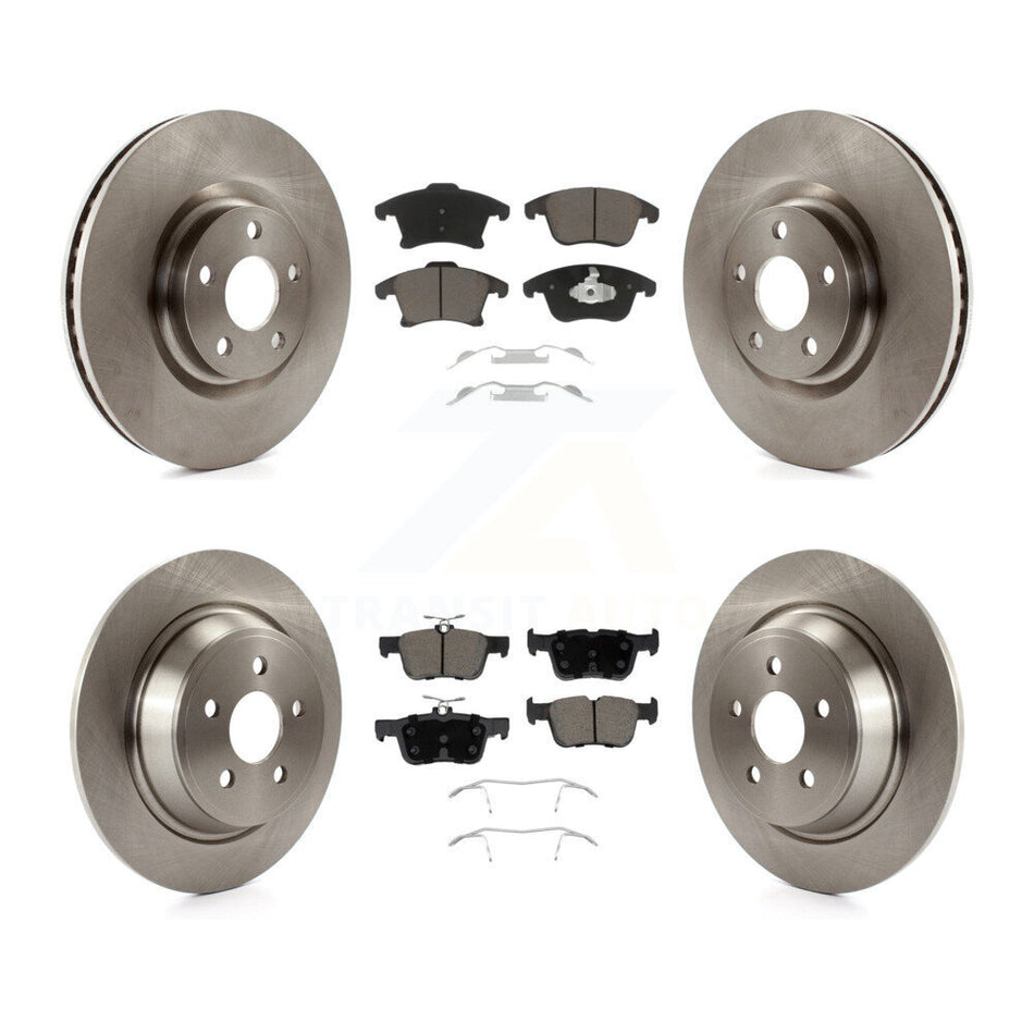 Front Rear Disc Brake Rotors & Ceramic Pad Kit For 2019-2020 Ford Police Responder Hybrid K8C-104600
