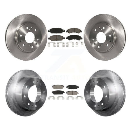 Front Rear Disc Brake Rotors And Ceramic Pad Kit For 2011 Chevrolet Silverado 1500 Hybrid K8C-104601
