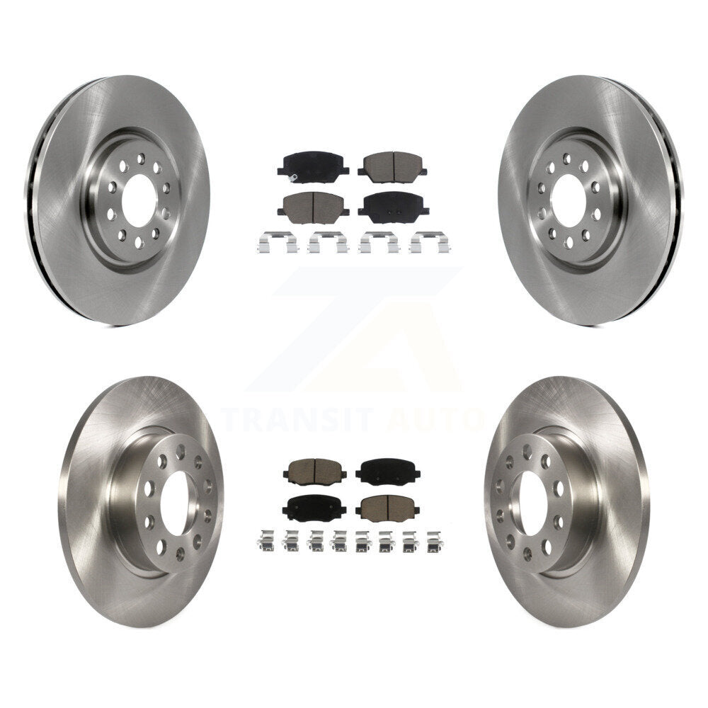 Front Rear Brake Rotor Ceramic Pad Kit For 2023 Dodge Hornet Without Red Painted Calipers K8C-104606