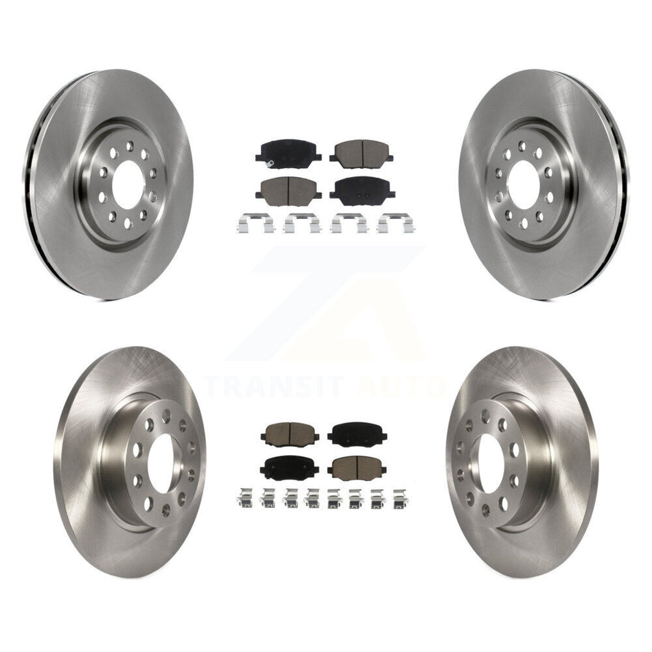 Front Rear Brake Rotor Ceramic Pad Kit For 2023 Dodge Hornet Without Red Painted Calipers K8C-104606