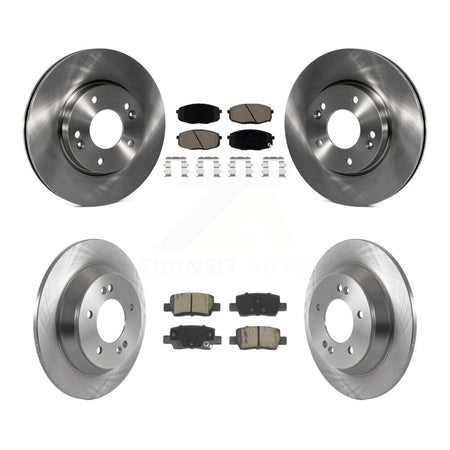 Front Rear Disc Brake Rotors & Ceramic Pad Kit For Kia Seltos With Electric Parking K8C-104607