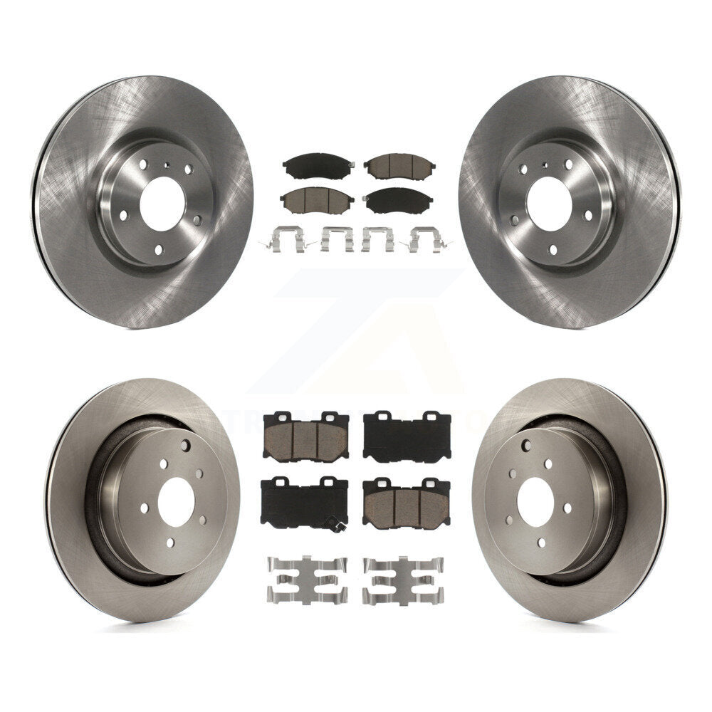 Front Rear Disc Brake Rotors And Ceramic Pads Kit For INFINITI M37 QX70 Q70 Q70L M56 M35h K8C-104608